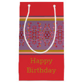 Kleine Gemusterte Papiergeschenktasche zum Geburts Geschenktüte (Vorderseite)