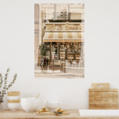 Kleine gemütliche Bäckerei Frühstück Place Paris Poster (Küche)