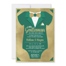 Kleine Gentleman Baby Dusche Einladung, Tuxedo in