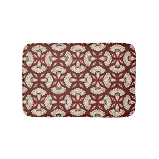 Kleine geometrische Motive: Dekoration eines Texti Badematte (Vorderseite)