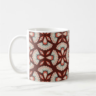 Kleine geometrische Motive: Dekoration eines Texti Kaffeetasse
