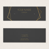 Kleine geometrische Ohrring-Anzeigetafel aus Gold (Vorne & Hinten)