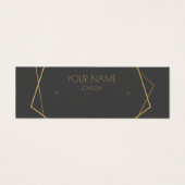 Kleine geometrische Ohrring-Anzeigetafel aus Gold (Vorderseite)