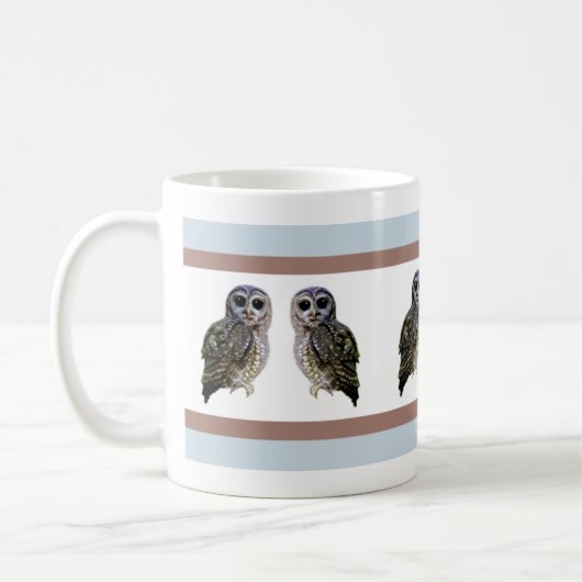 Kleine gepunktete Eulen Kaffeetasse (Links)