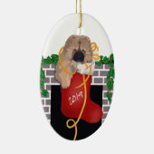 KLEINE GESCHENK 2019 Chow Welpenverzierung Keramik Ornament (Rechts)