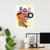 Kleine Geschenk Button hoch Poster (Heimbüro)