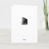 KLEINE GESCHENK CHOW DOG Art Cards Feiertagskarte (Rückseite)