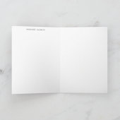 KLEINE GESCHENK CHOW DOG Art Cards Feiertagskarte (Innenseite)