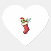 Kleine Geschenk Dragonfly Herz-Aufkleber (Vorderseite)