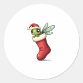 Kleine Geschenk Dragonfly Runder Aufkleber (Vorderseite)