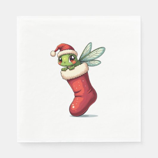 Kleine Geschenk Dragonfly Serviette (Vorderseite)