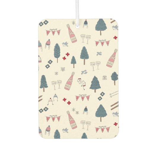 Kleine Geschenk Geschenk für die Skipiste Autolufterfrischer (Vorderseite)