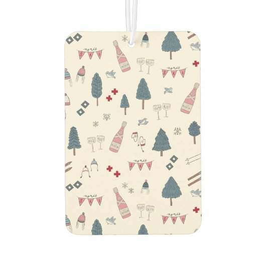 Kleine Geschenk Geschenk für die Skipiste Autolufterfrischer (Rückseite)