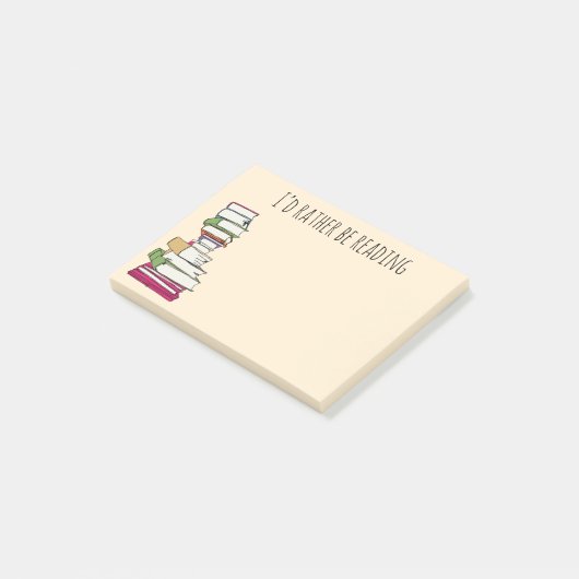 Kleine Geschenk Liebe lesen Post-it Klebezettel (angewinkelt)