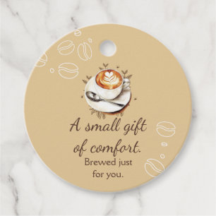 Kleine Geschenk-Trost-Caffè Latte-Geschenkkarte Geschenkanhänger
