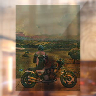kleine Geschenke für Motorradfahrer Fensteraufkleber