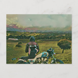 kleine Geschenke für Motorradfahrer Postkarte