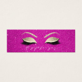 Kleine Geschenkgutschrift Hot Pink Glitte Lash Mak