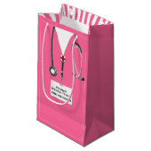 Kleine Geschenktasche für Krankenschwester oder Är Kleine Geschenktüte (Vorderseite Schrägansicht)