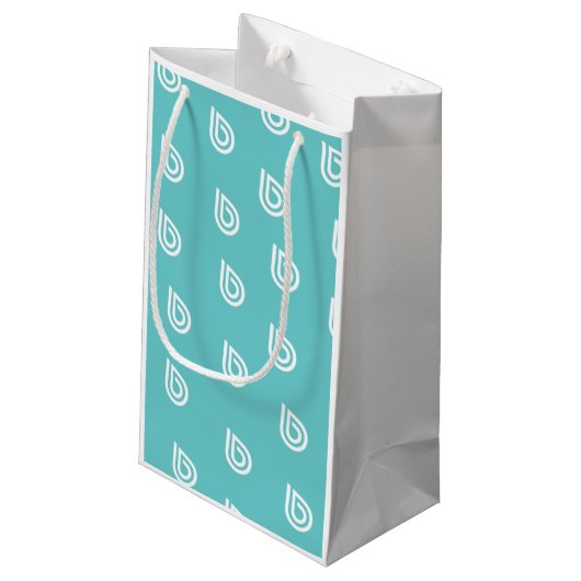 Kleine Geschenktaschen Geschenktüte (Rückseite Schrägansicht)