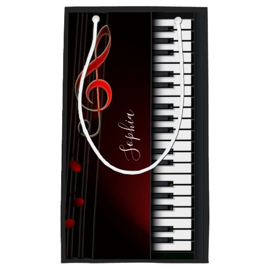 Kleine Geschenktüte für Schwarz und Weiß (Vorderseite)