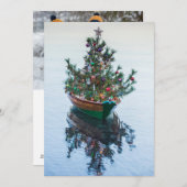 Kleine Geschichte mit Weihnachtsbaum Feiertagskarte (Vorne/Hinten)