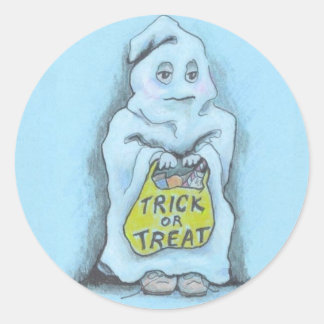 Kleine Ghost-Aufkleber Runder Aufkleber