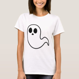 Kleine Ghost subtile Halloween Fall Minimal Spooky T-Shirt