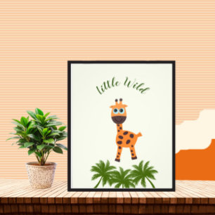 Kleine Giraffe Fotodruck