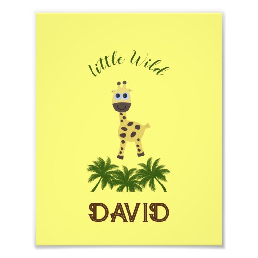 Kleine Giraffe Fotodruck (Vorne)