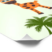 Kleine Giraffe Fotodruck (Ecke)