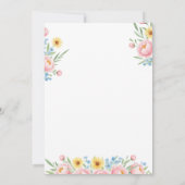 Kleine Giraffen-Mädchen-Baby-Party-Feier Einladung (Rückseite)