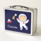 Kleine Girl Astronaut Lunch Box (Rückseite)