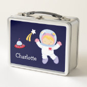 Kleine Girl Astronaut Lunch Box (Vorderseite)