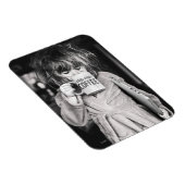 Kleine Girl Drink Kaffee Magnet (Rechte Seite)