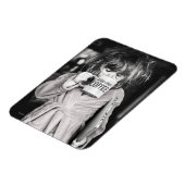 Kleine Girl Drink Kaffee Magnet (Linke Seite)