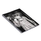 Kleine Girl Drink Kaffee Notizblock (Rechte Seite)