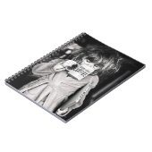 Kleine Girl Drink Kaffee Notizblock (Linke Seite)