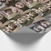 Kleine Girl mit Big Eyes und Creepy Doll Geschenkpapier (Ecke)