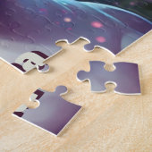 Kleine Girl mit Unicorn Personalisiert Puzzle (Seite)