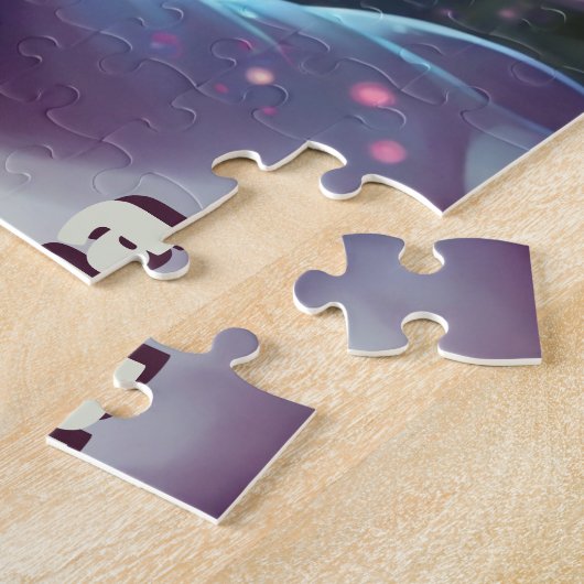 Kleine Girl mit Unicorn Personalisiert Puzzle (Seite)