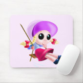Kleine Girl Swinging Mousepad (Mit Mouse)