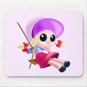 Kleine Girl Swinging Mousepad