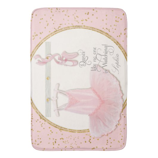 Kleine Girls Ballerina Tutu Tanz Badematte (Vorderseite Vertikal)