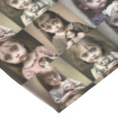 Kleine Girls mit grauenhaftem antiken PuppenHallow Tischdecke (Schrägansicht)