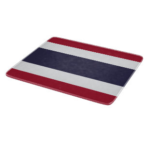 Kleine Glas-Schneidbrett mit der Flagge Thailands Schneidebrett