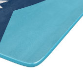 Kleine Glas-Schneidbrett mit der Flagge von Minnes Schneidebrett (Ecke)