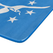 Kleine Glasschneidplatte - Flagge von Corpus Chris Schneidebrett (Ecke)