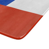 Kleine Glasschneidplatte mit der Flagge des Chilen Schneidebrett (Ecke)