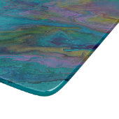 Kleine Glasschneidplatte Schneidebrett (Ecke)